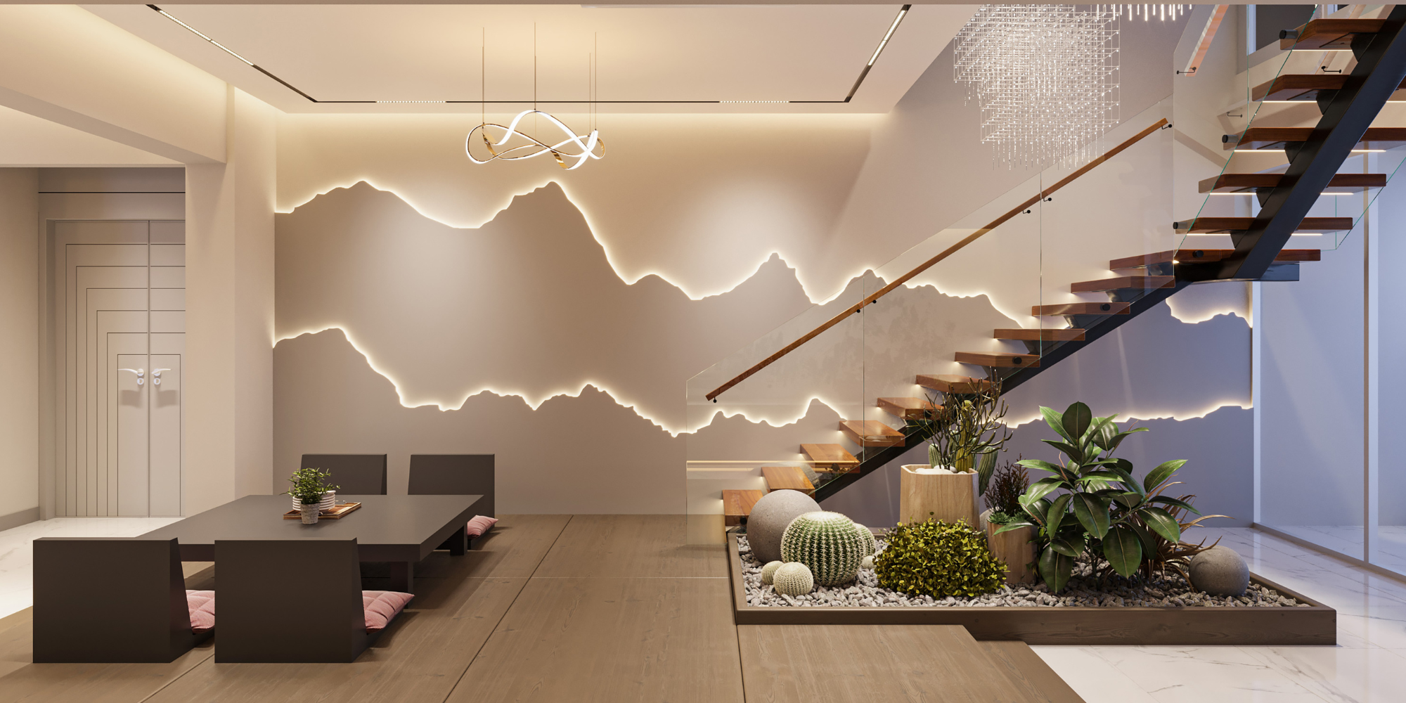 Ferienhaus Wohnzimmer